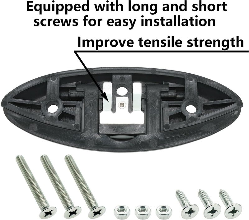 LTEMG Marine Nylon 5" Folding Cleat,Flip Up Dock Cleat,Boat Kayak Mooring Cleat Accessories(4 Pcs) - Image 4